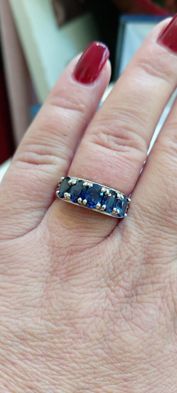 Blue Sapphire Sterling Silver ring